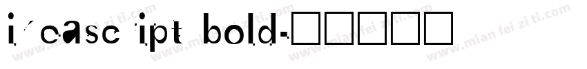 ikeascript bold字体转换